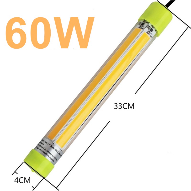 Dimmable 60W COB LED Underwater fishing lights